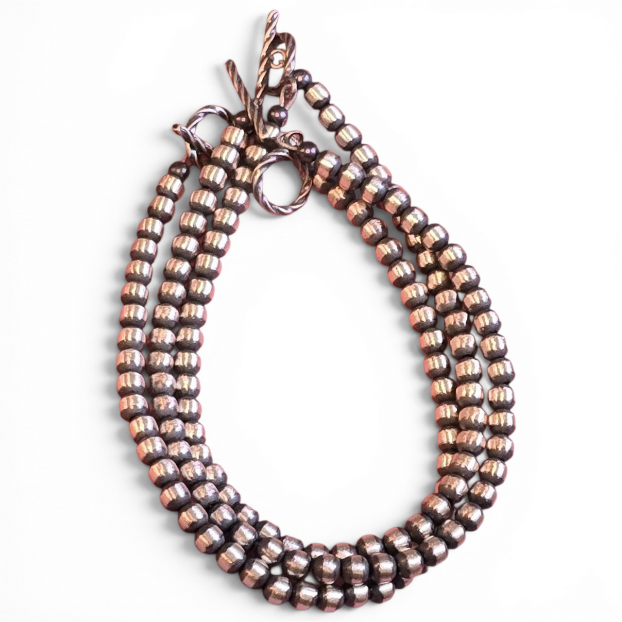 4mm Sterling Pearl Bracelet 7.5 inches (toggle clasp)