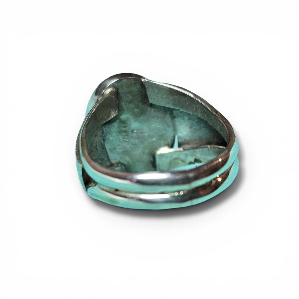 Native Made Rosarita & Sterling Ring Size 9