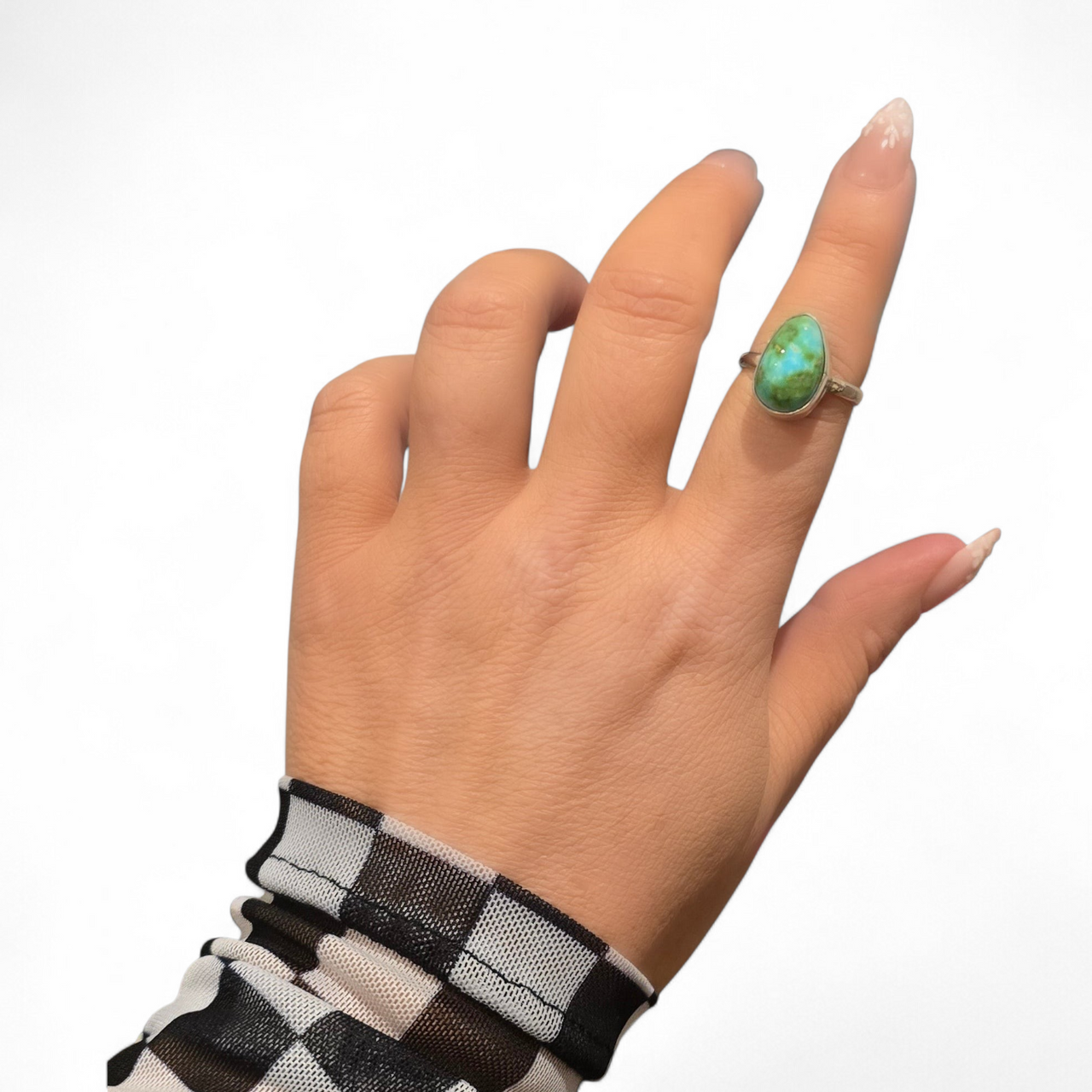 Bernie Begay Tsosie Sonoran & Sterling Ring Size 7.5