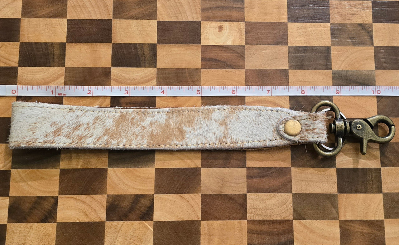 (Clearance) Myra Hair-on Hide Reversible Key Fob