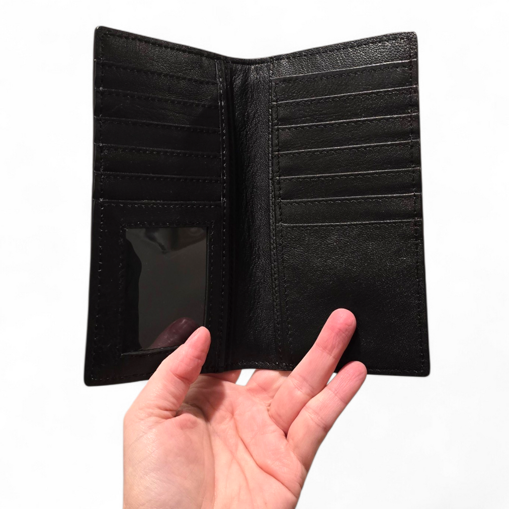 Tooled Leather & Hide Wallet (wholesale cost)