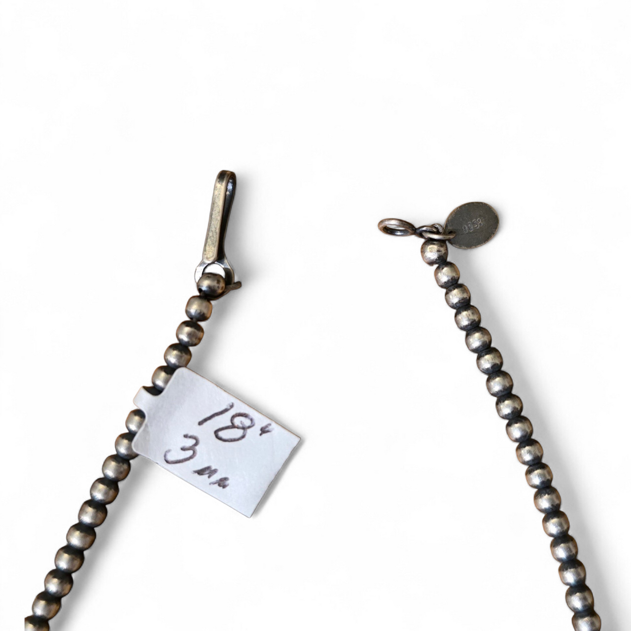 3mm Sterling Pearl Necklace (Various Lengths)