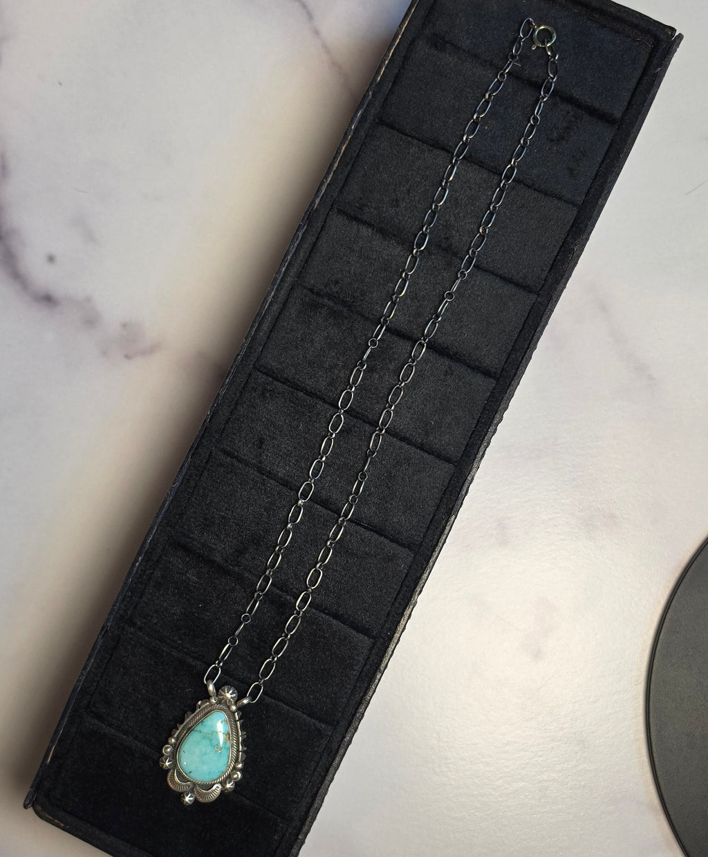 Native Made Sonoran Gold & Sterling Necklace 18 inches max