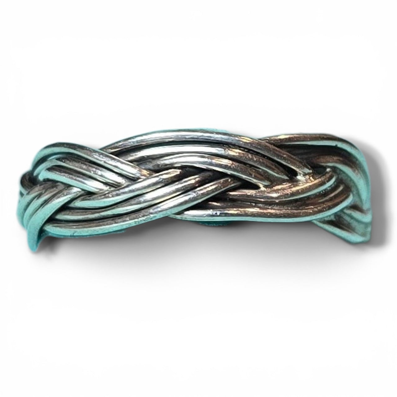 V. Tahe Sterling Rope Twist Ring Size 8.5