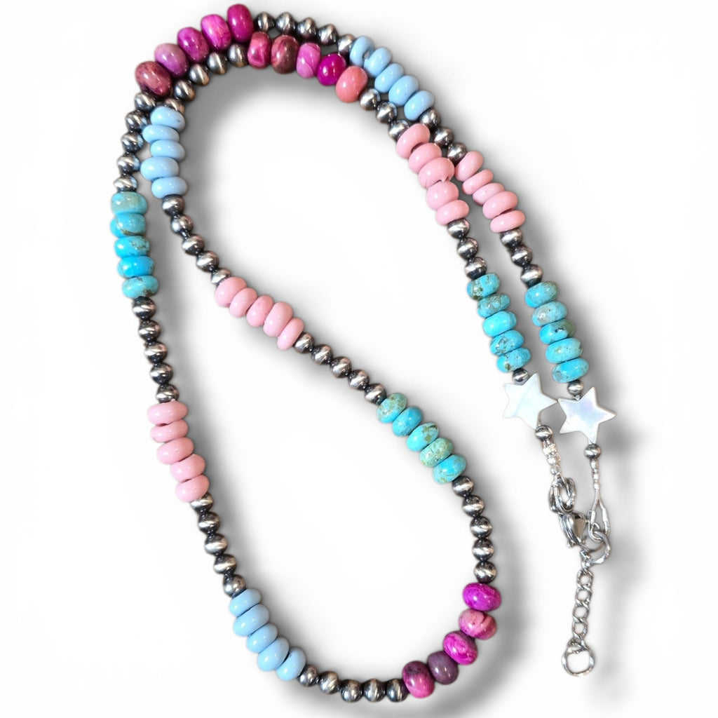 Carnival Sterling Pearl Necklace 21 - 22 inches