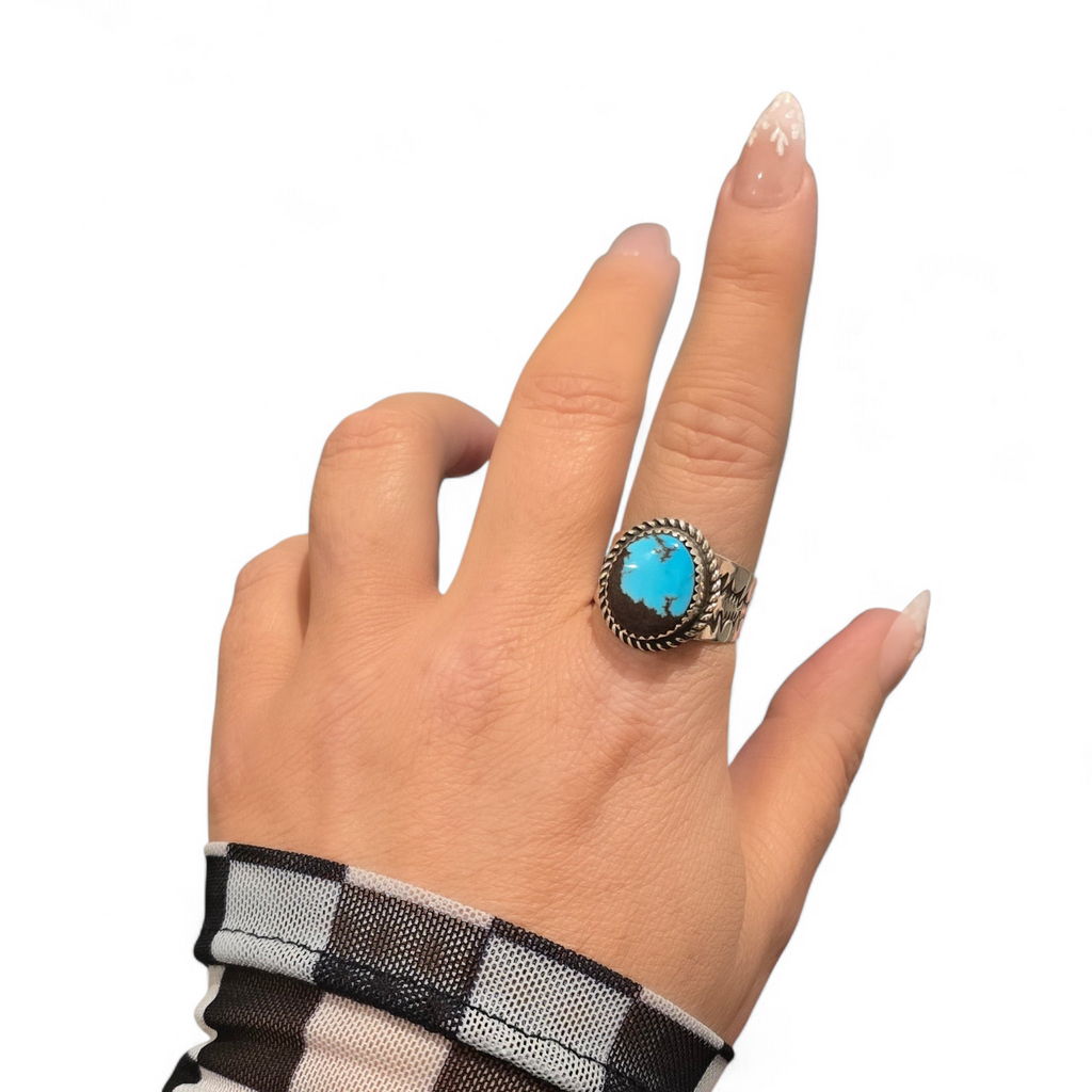 Egyptian Turquoise & Sterling Ring