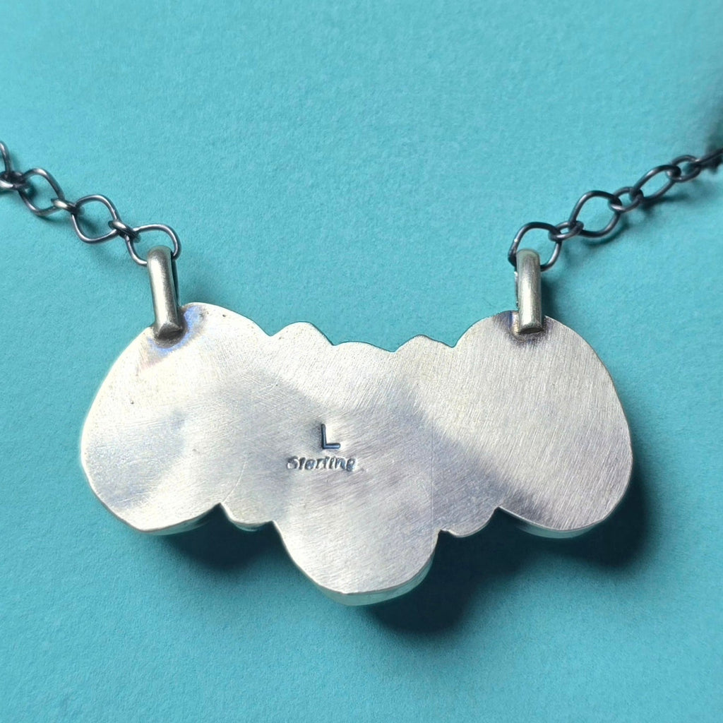 LeTricia Largo Golden Hills & Sterling Cluster Bar Necklace