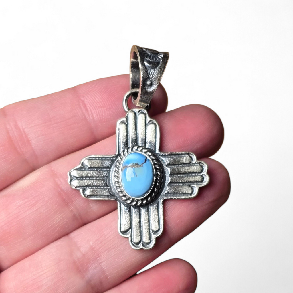 Kevin Billah Golden Hills & Sterling Zia Pendant (wholesale cost)