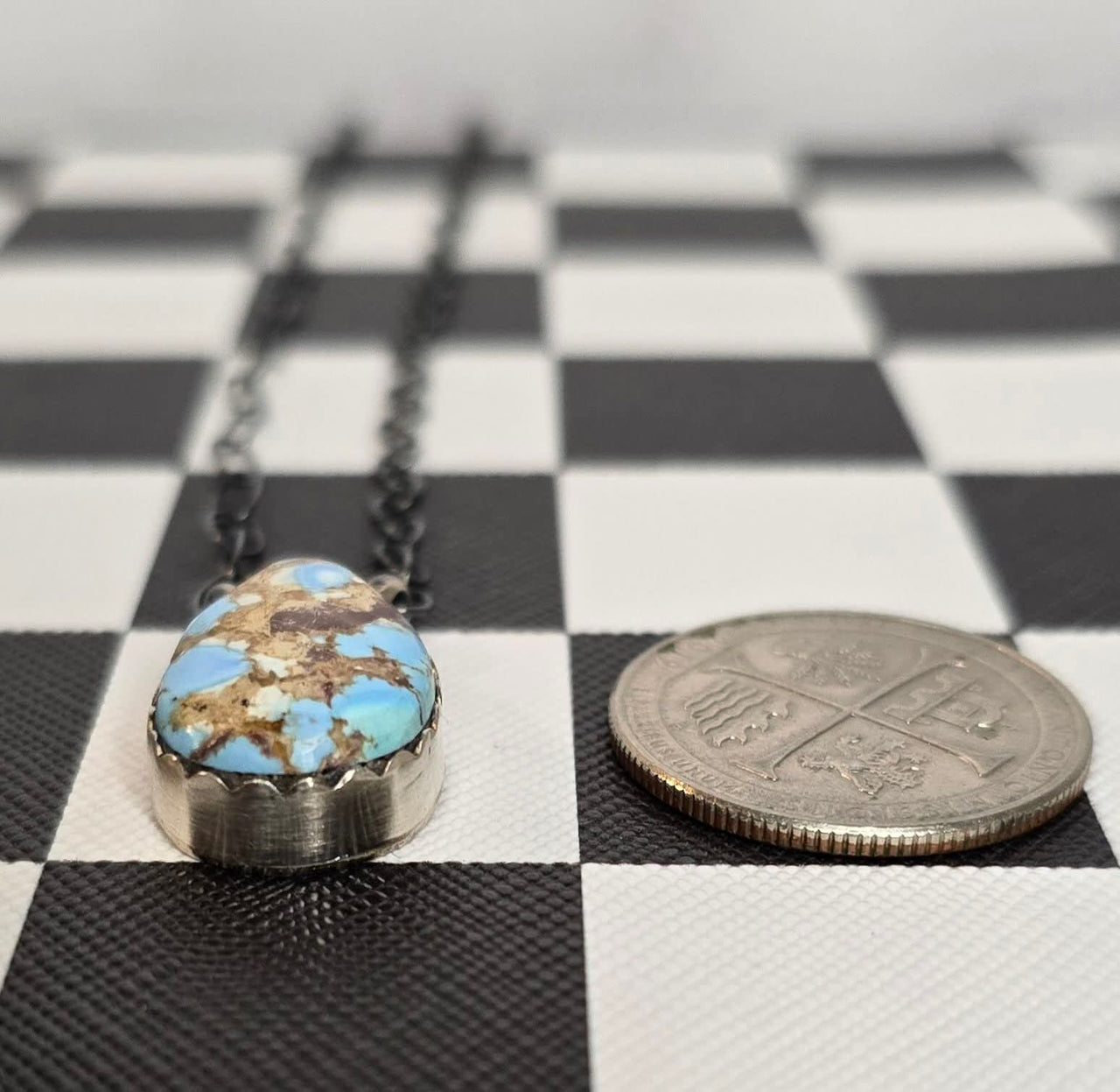 Golden Hills and Sterling Necklace