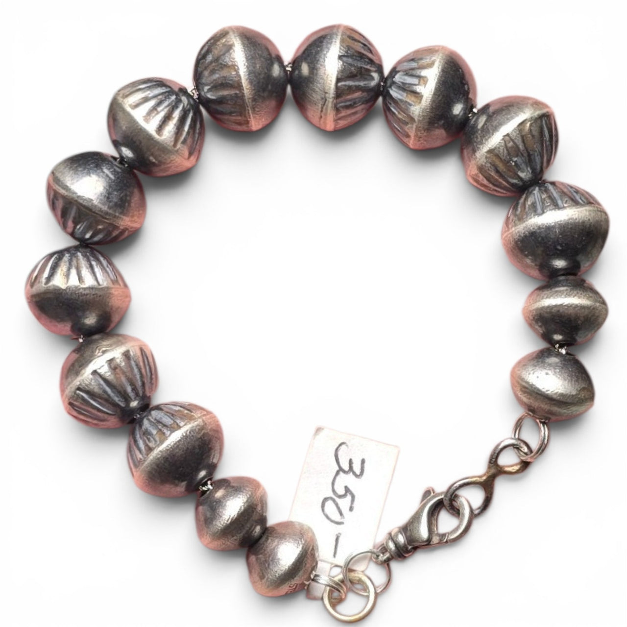 Virginia Tso 13mm Handmade Navajo Pearl Bracelet 7.5 inches