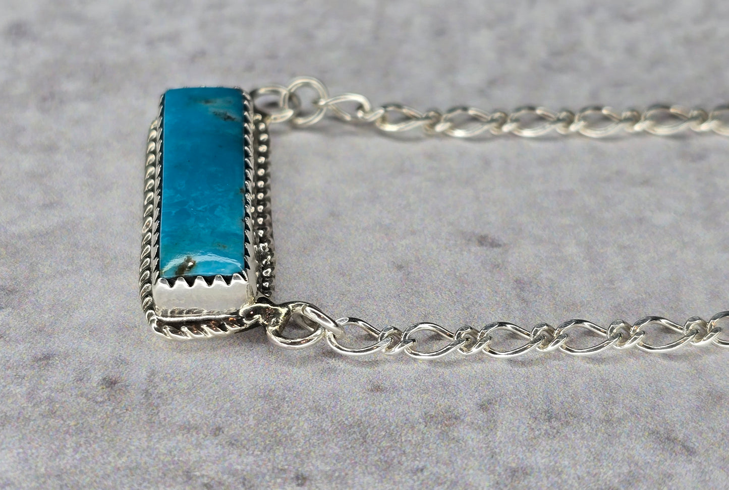 Kingman Turquoise and Sterling Necklace *Includes a FREE Gift With Purchase