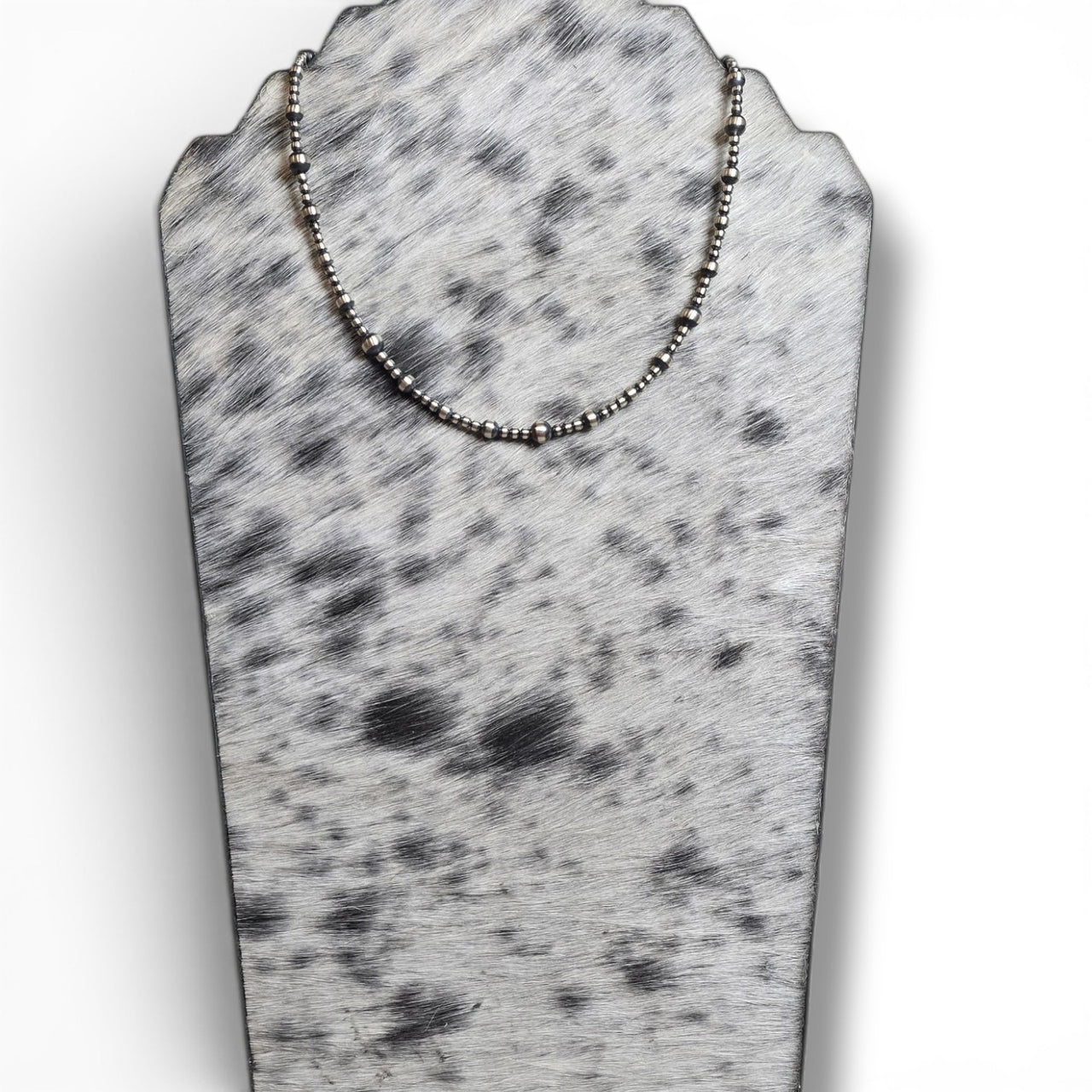 Alternating Sterling Pearl Necklace