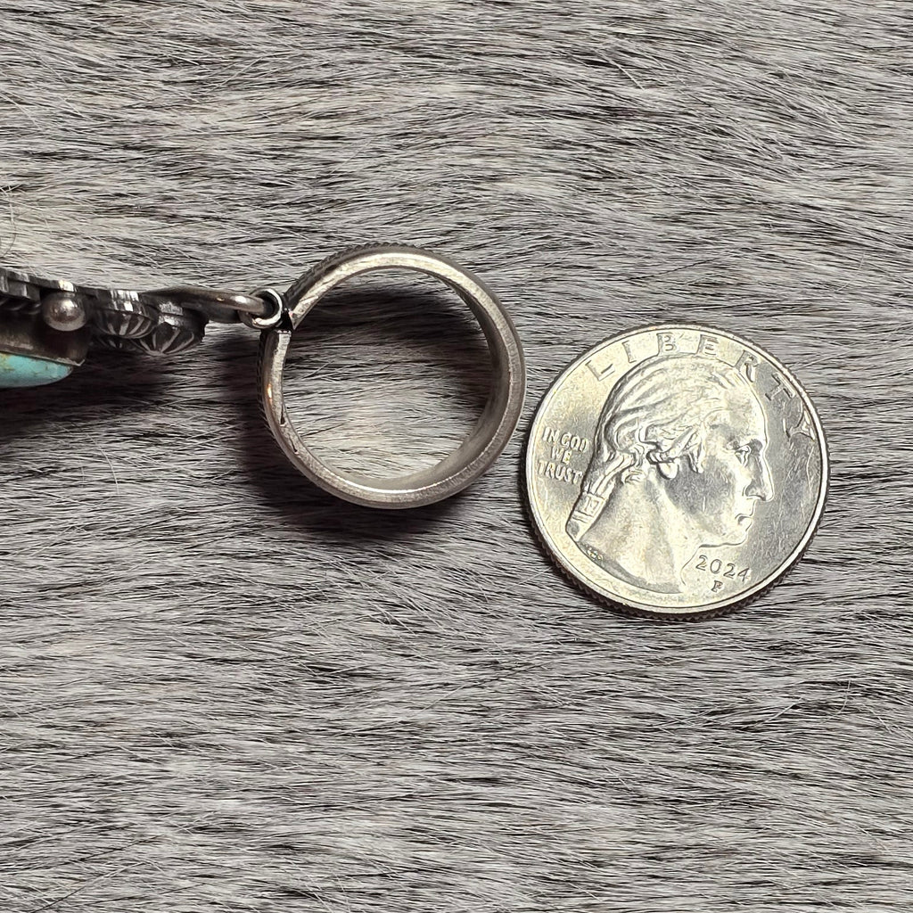 Michael Calladitto Kingman Turquoise & Sterling Pendant