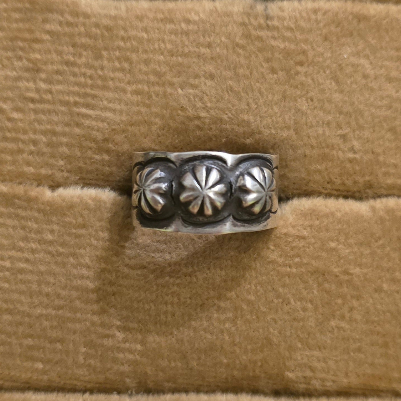 Clayton Chez Tsosie Sterling Concho Ring