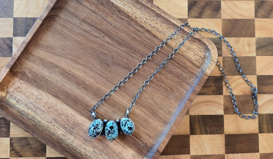 Black Jack and Sterling Necklace