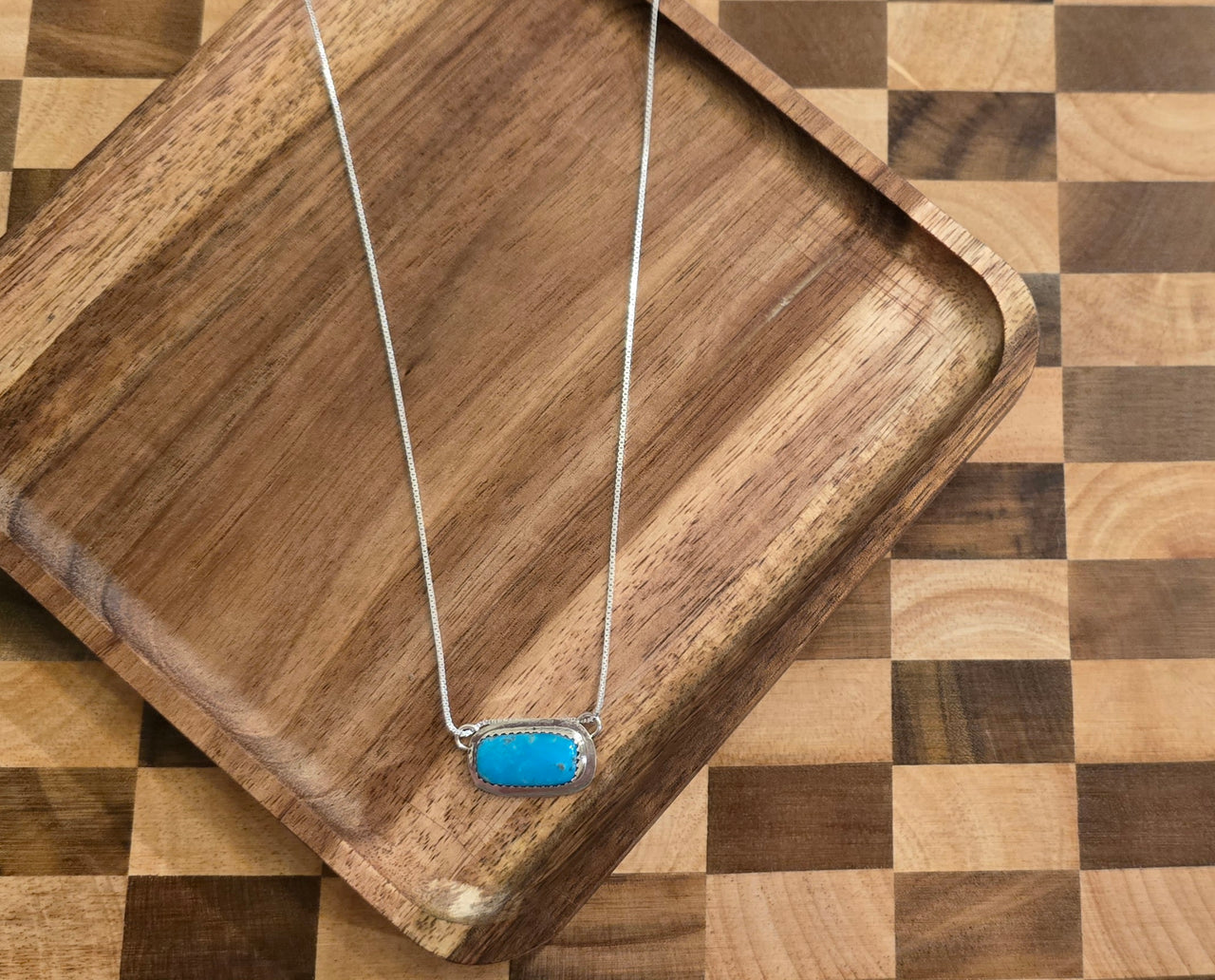 Kingman Turquoise & Sterling Bar