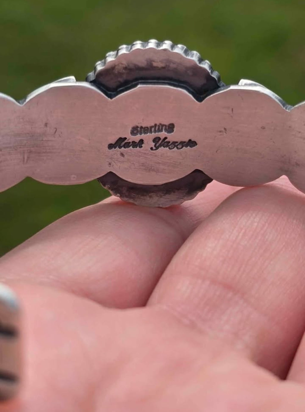 Golden Hills Turquoise & Sterling Cuff
