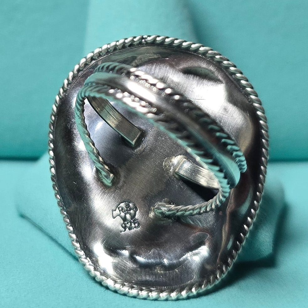 Bobby Platero Cowboy Hat Ring Size 7