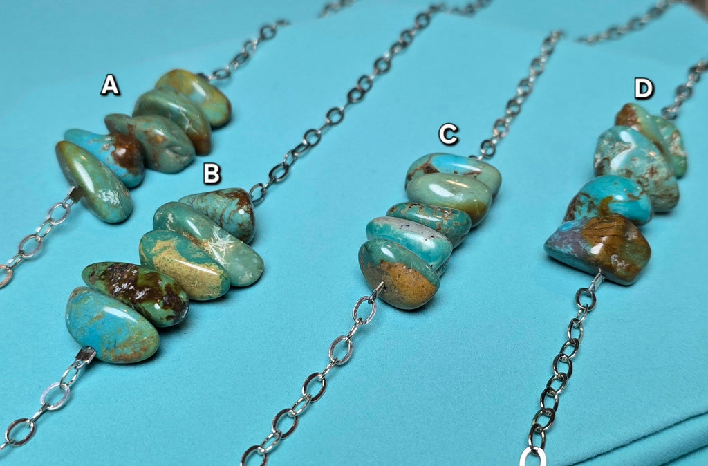 5 Piece Turquoise & Sterling Necklace