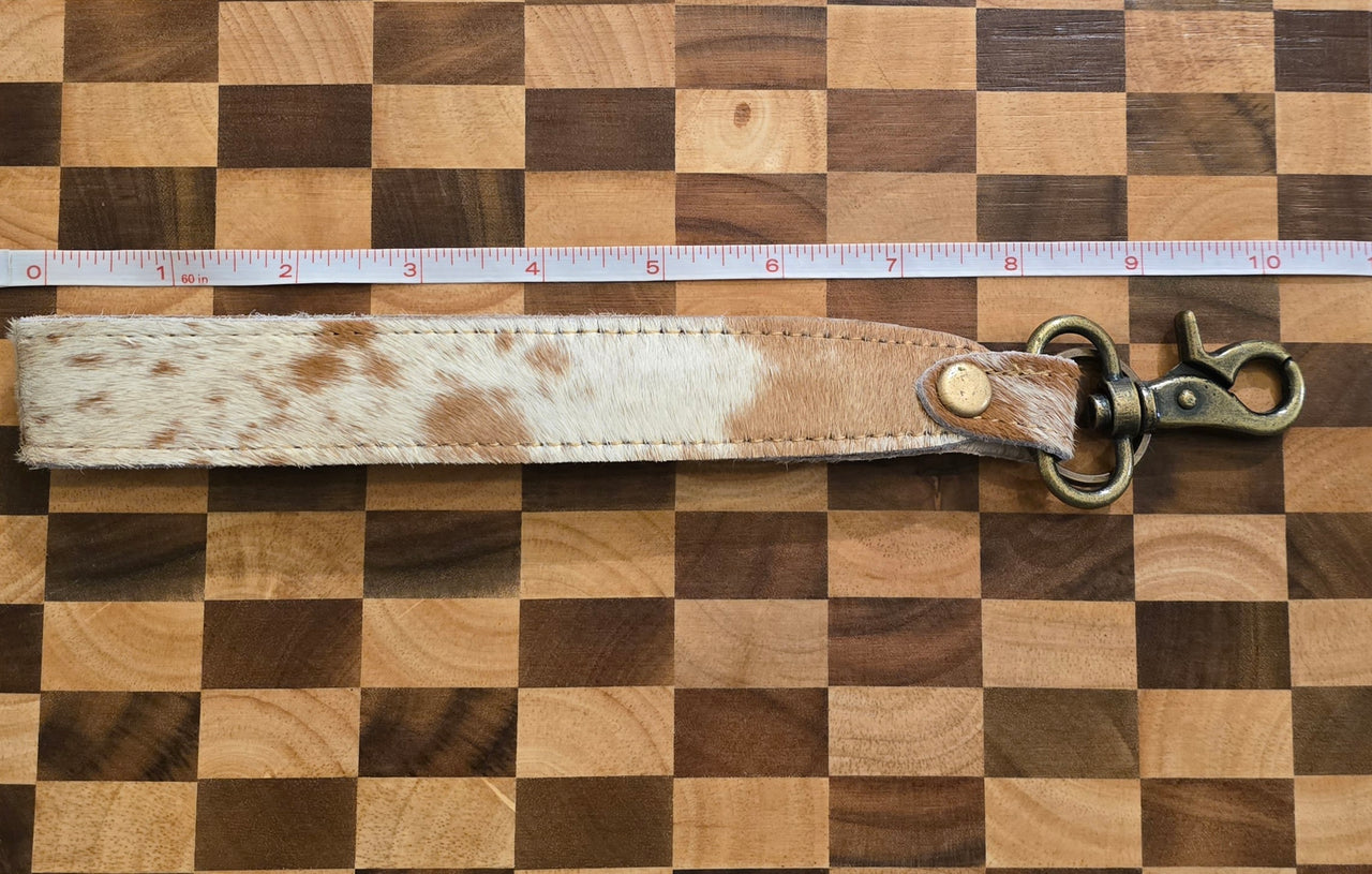 (Clearance) Myra Hair-on Hide Reversible Key Fob