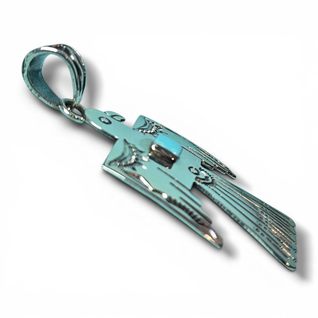Native Made Sterling & Turquoise Pendant