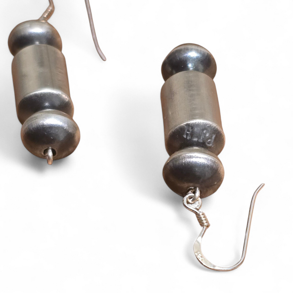 Preston Haley Navajo Pearl Barrel Bead Earrings