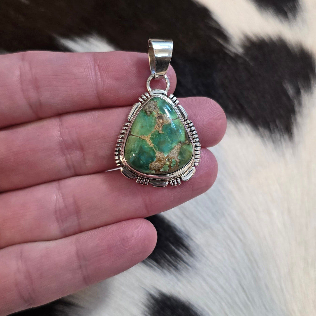 Norvin Johnson Sonoran Gold & Sterling Pendant
