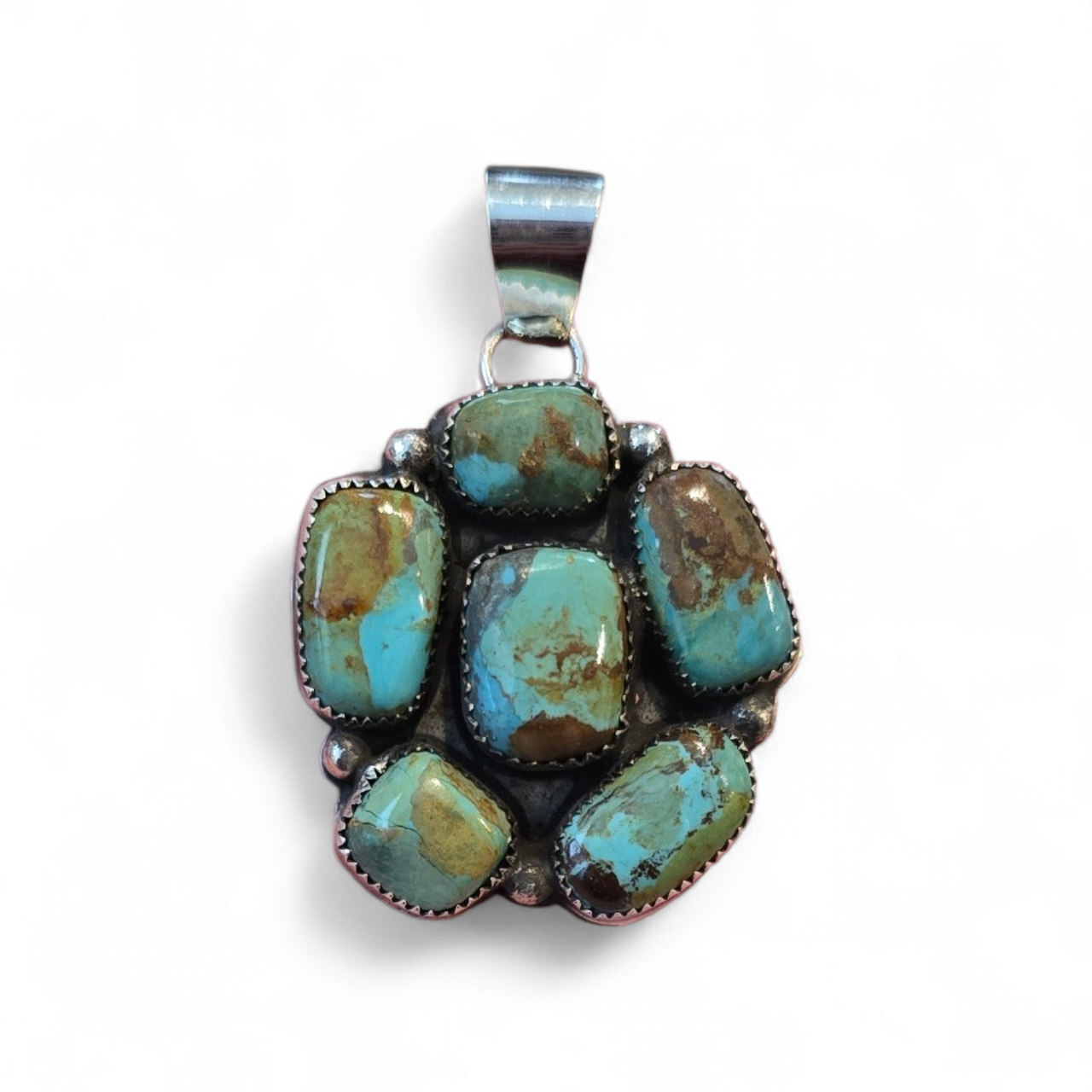 Joan Begay Royston Turquoise & Sterling Pendant