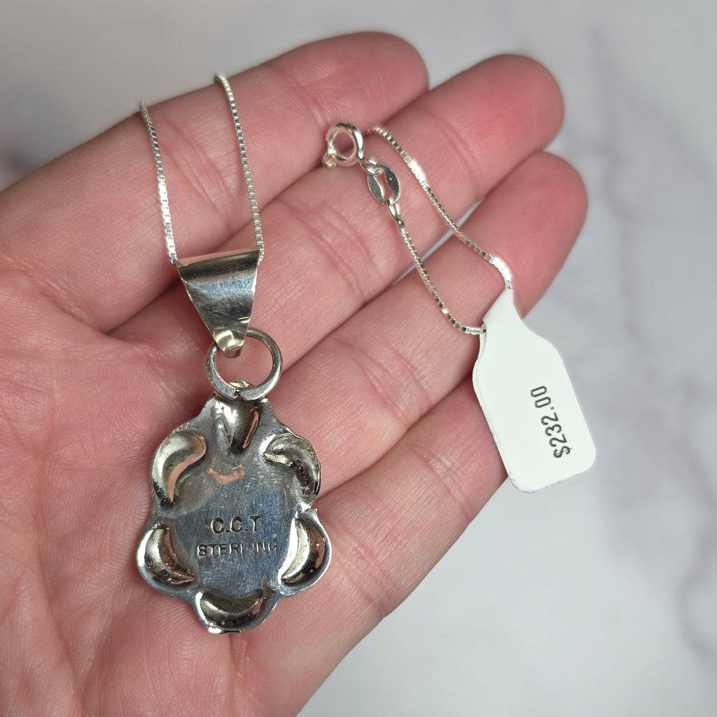 Native Made Turquoise & Sterling Necklace