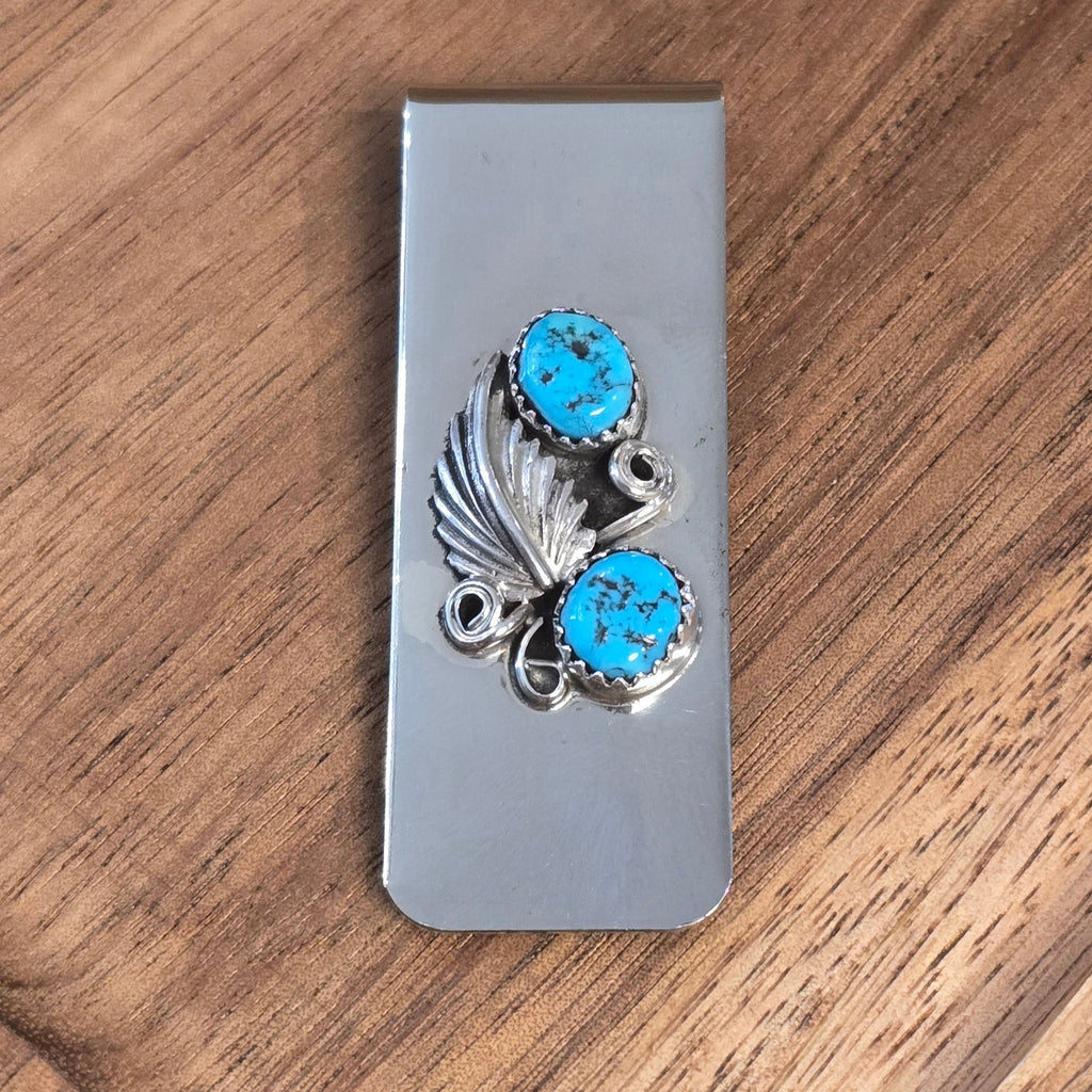Kingman Turquoise & Sterling Money Clip