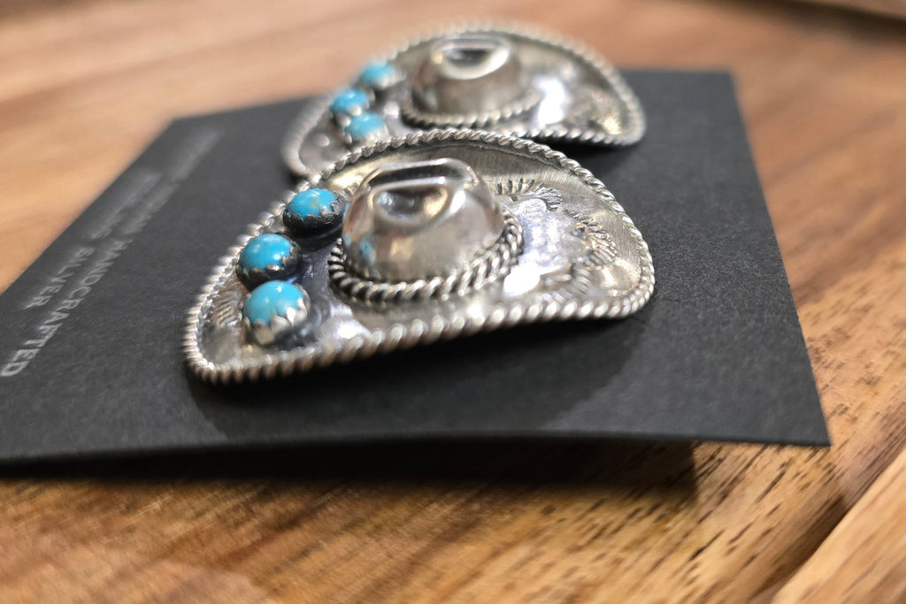 Kingman Turquoise & Sterling Cowboy Hat