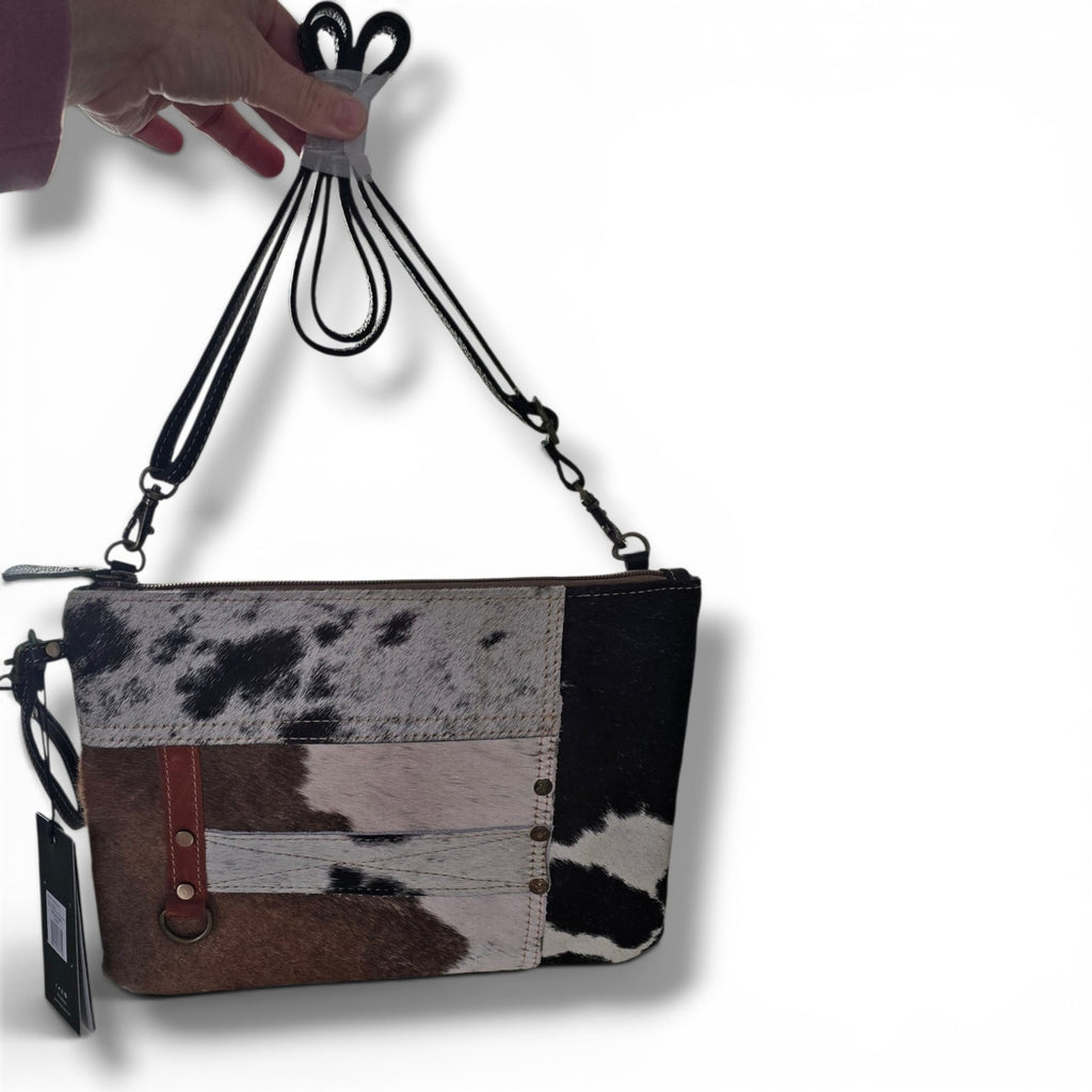 Leather & Hide Patchwork Crossbody Bag