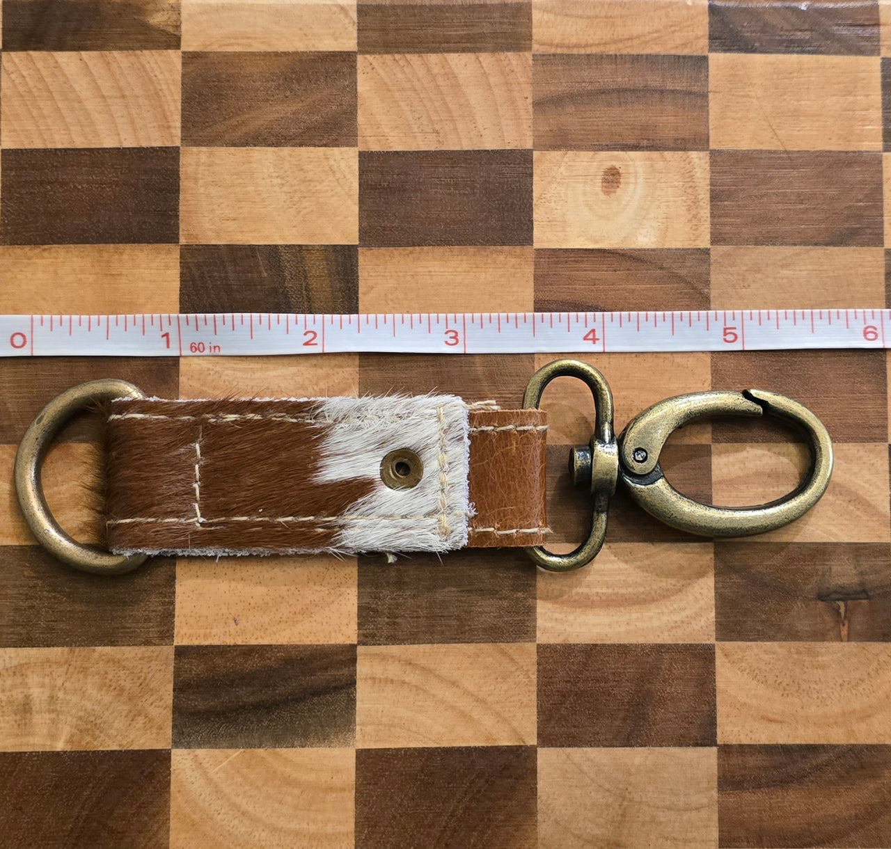 Myra Hair-on Hide Reversible Key Fob