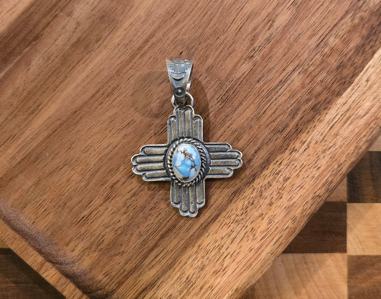 Kevin Billah Golden Hills & Sterling Zia Pendant