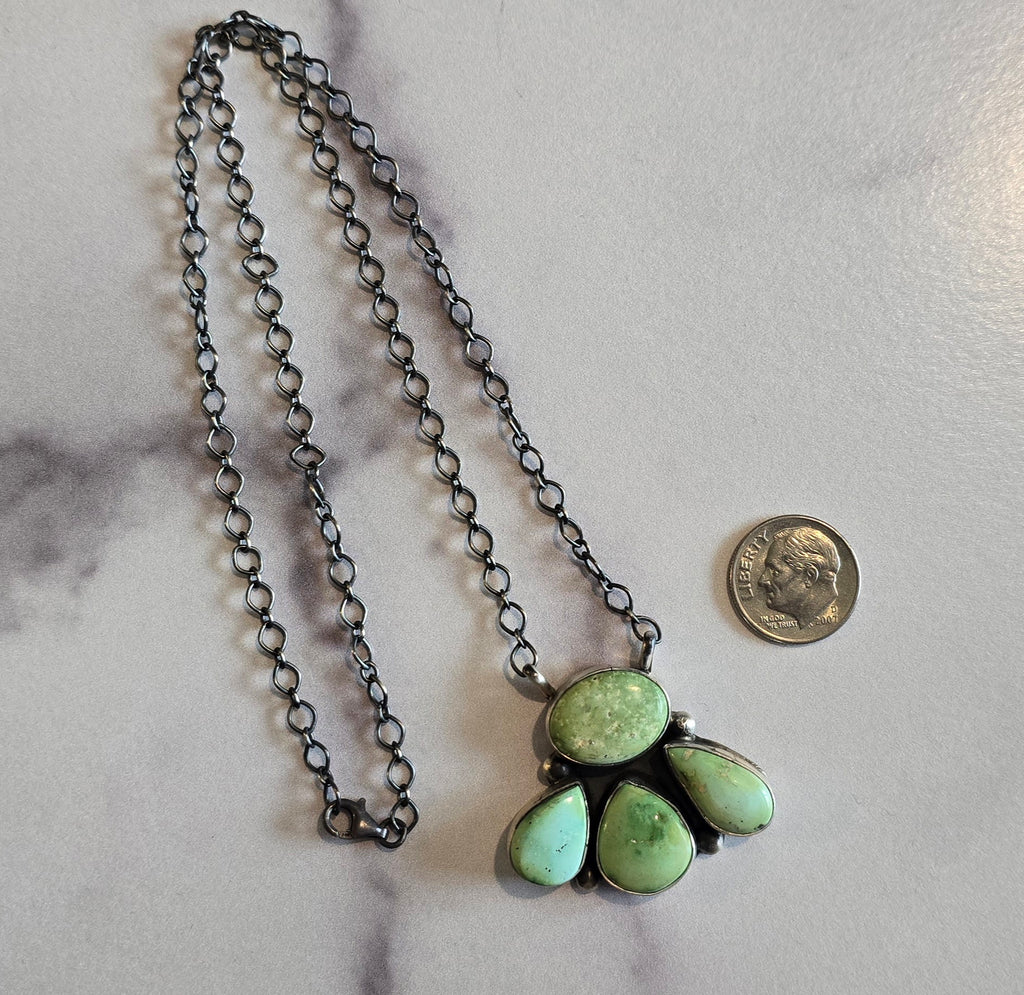 Sonoran Gold Turquoise & Sterling Necklace