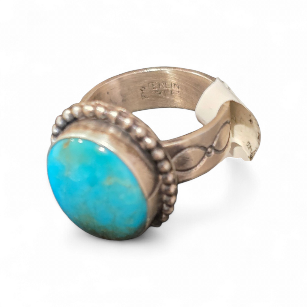 Scott Skeets Royston Turquoise & Sterling Size 7.5
