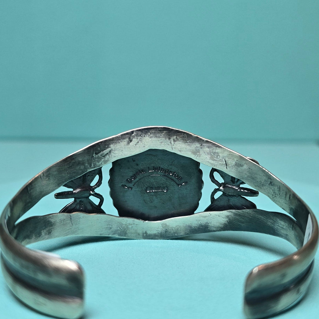 Darrin Livingston Waterweb Kingman Turquoise Butterfly Cuff