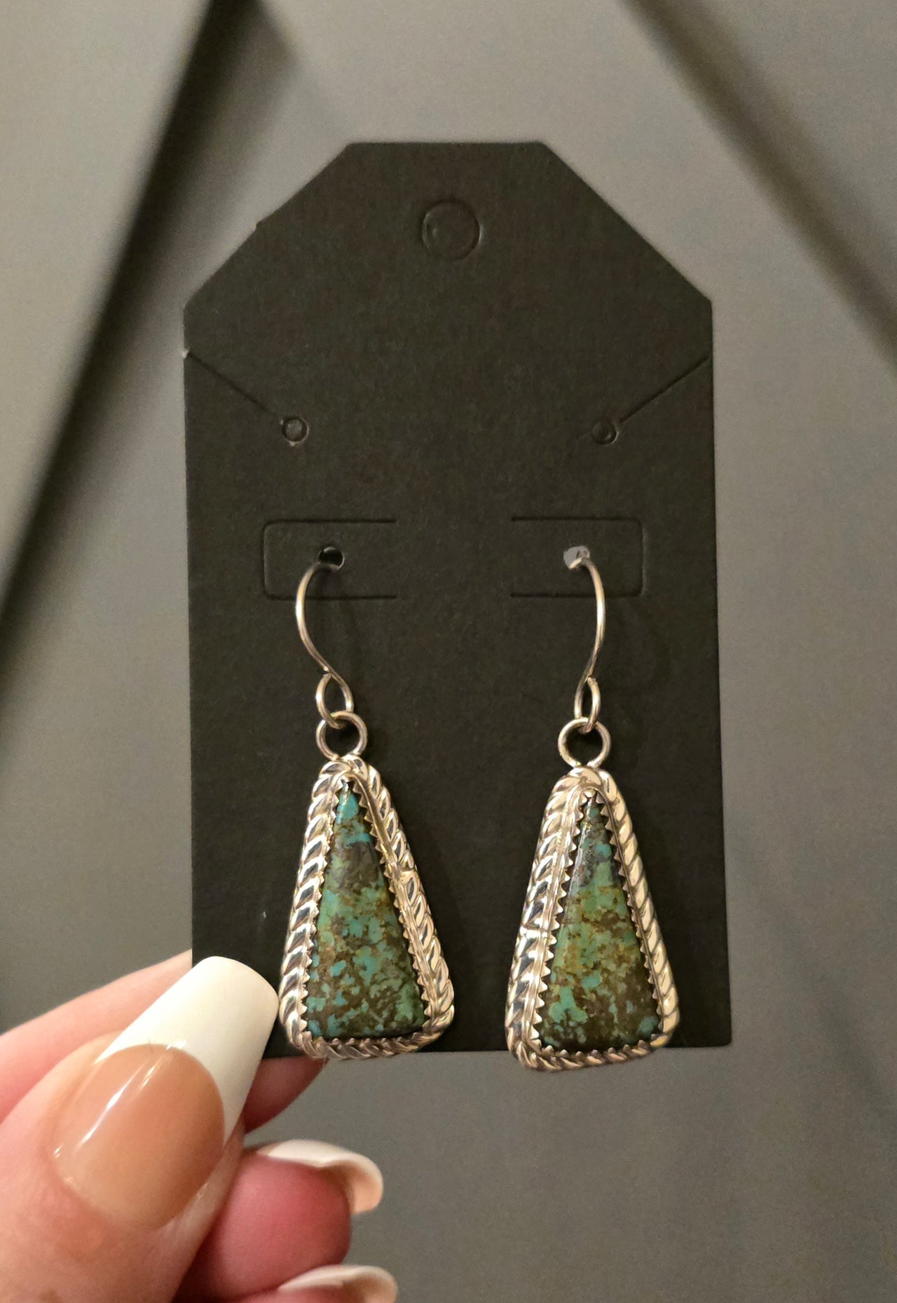 Kingman Turquoise & Sterling Earrings