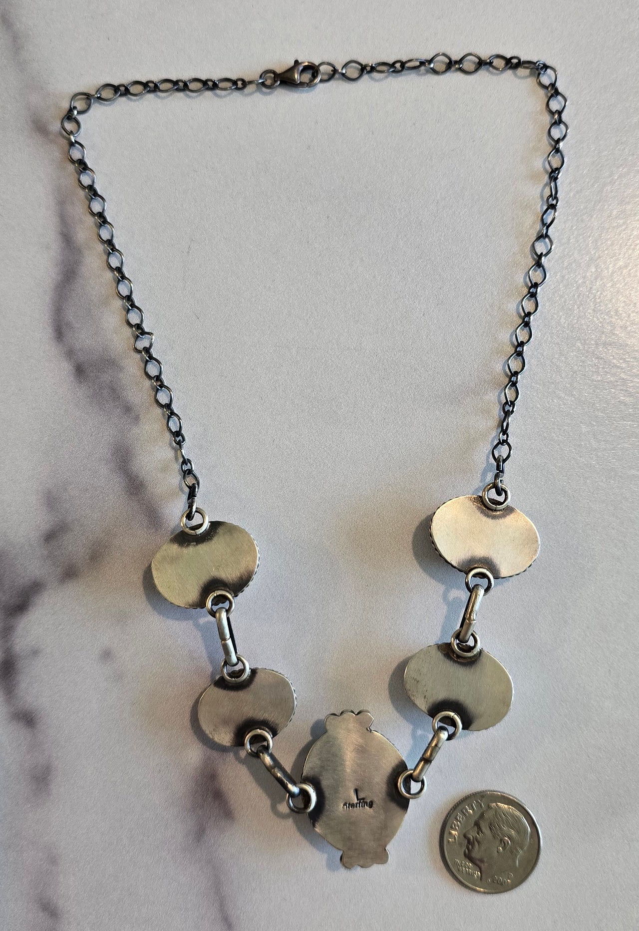 Golden Hills Turquoise & Sterling Choker