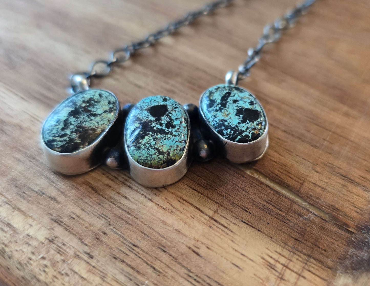 Black Jack and Sterling Necklace