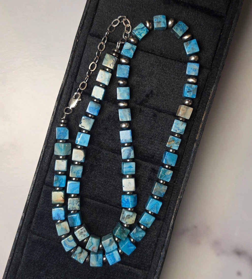 The Square Dance Necklace 19-22 inches