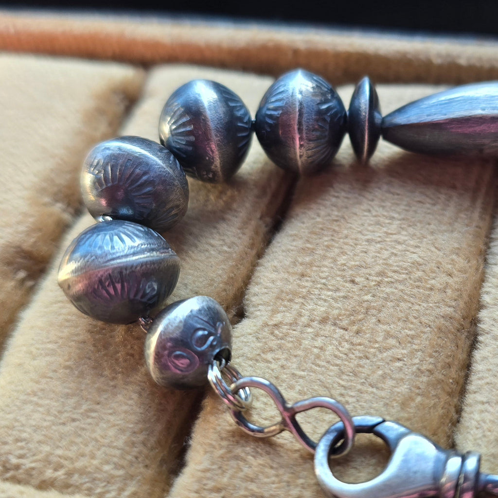 13mm Handmade Navajo Pearl Bracelet 8 inches