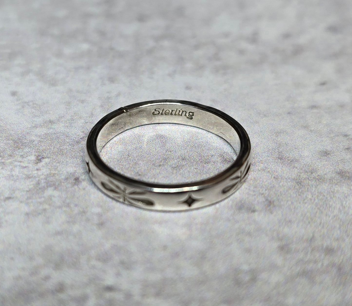 Sterling Stamped Stacker Ring Size 6.75
