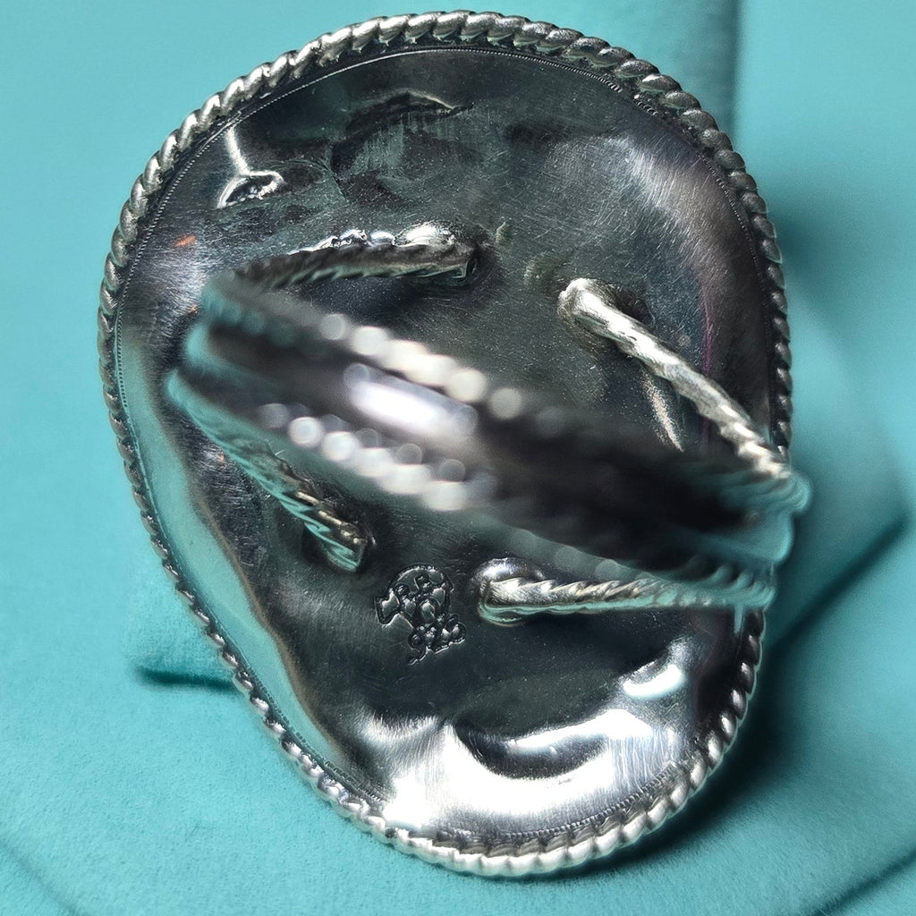 Bobby Platero Cowboy Hat Ring Size 8