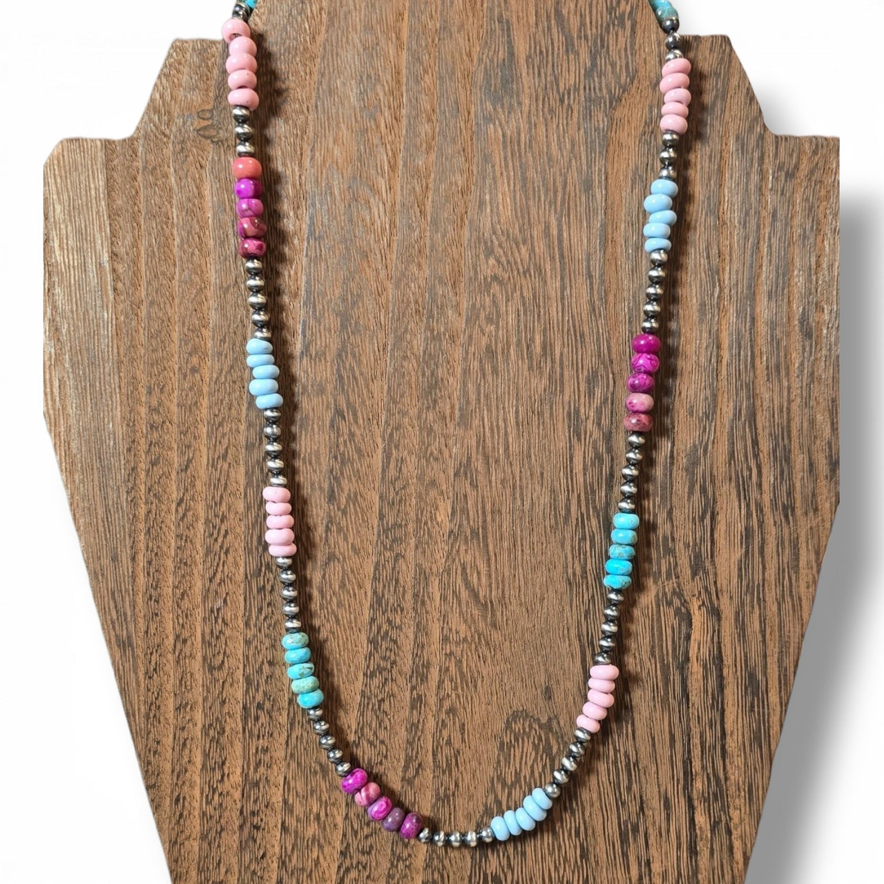 Carnival Sterling Pearl Necklace 21 - 22 inches