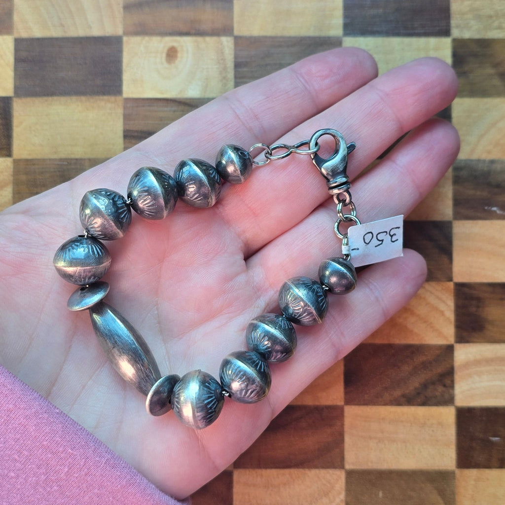 13mm Handmade Navajo Pearl Bracelet 8 inches