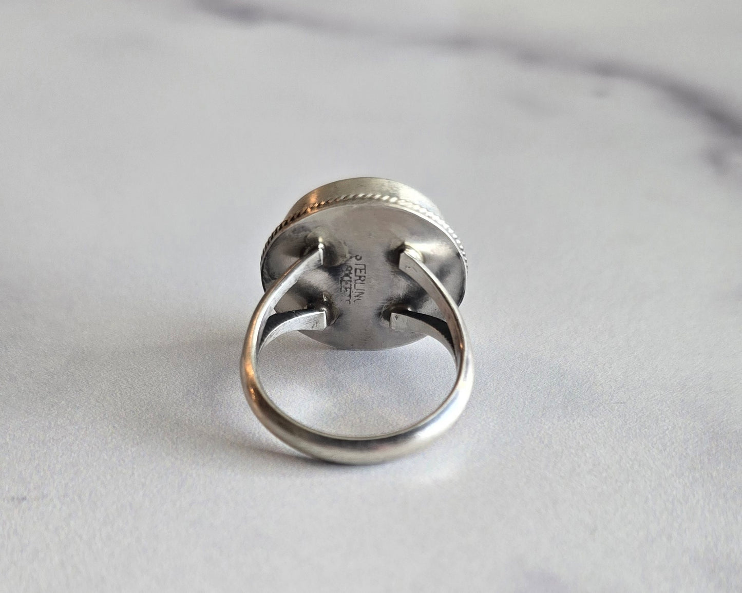 Palomino and Sterling Ring Size 8.75