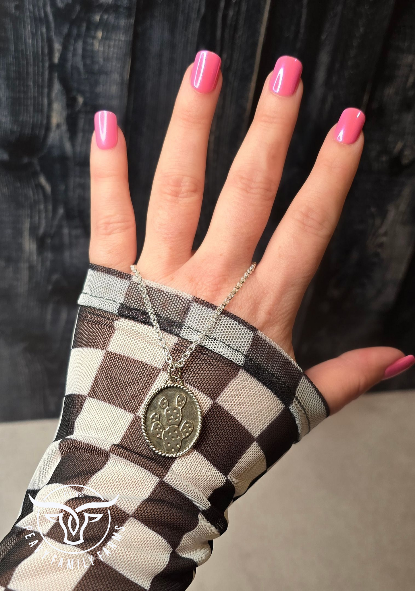 Handmade Sterling Cactus Necklace