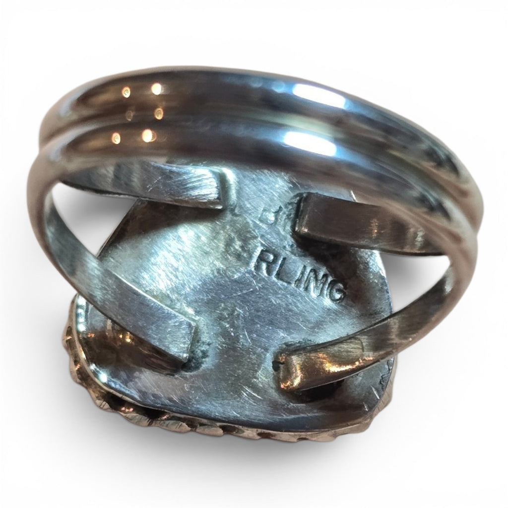 Native Made Pietersite & Sterling Ring Size 7