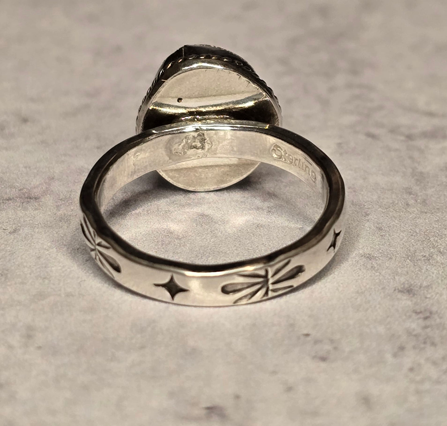 Turquoise and Sterling Ring Size 7